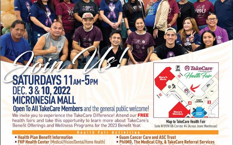 Health fairs in December at Micronesia Mall